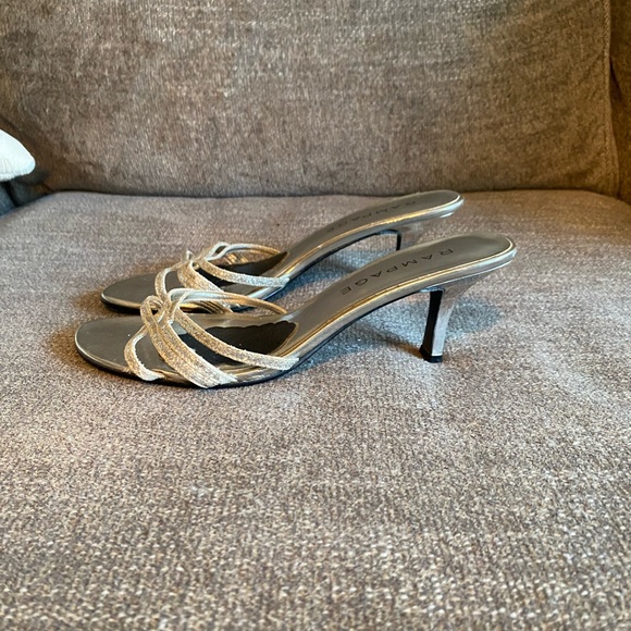 Silver Rampage heels - Picture 2 of 3